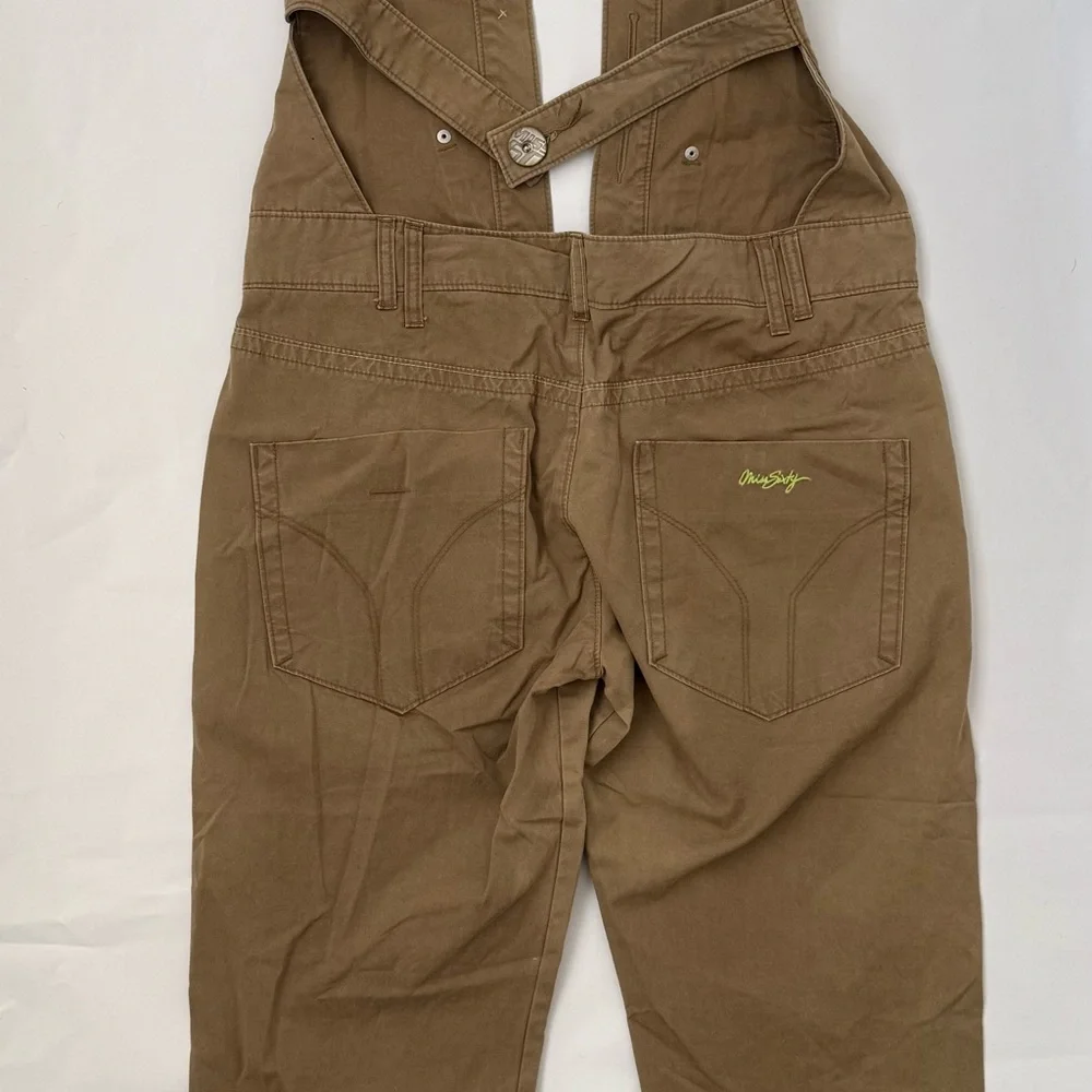 Miss Sixty Brown Cotton Halter Overall Jumpsuit Women's size 30 - Picture 10 of 14